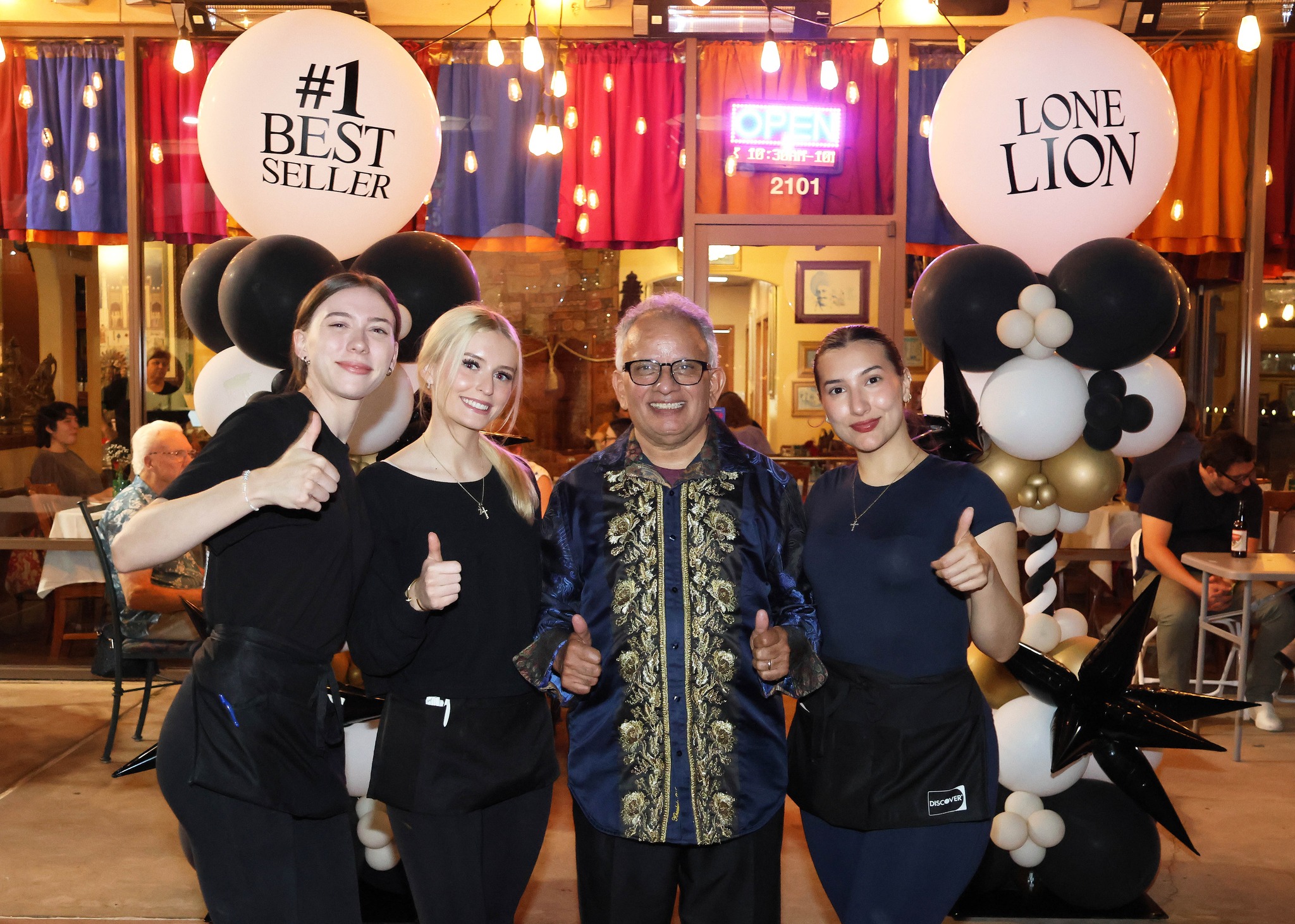 Lone Lion Success Party at Guru Indian Restaurant